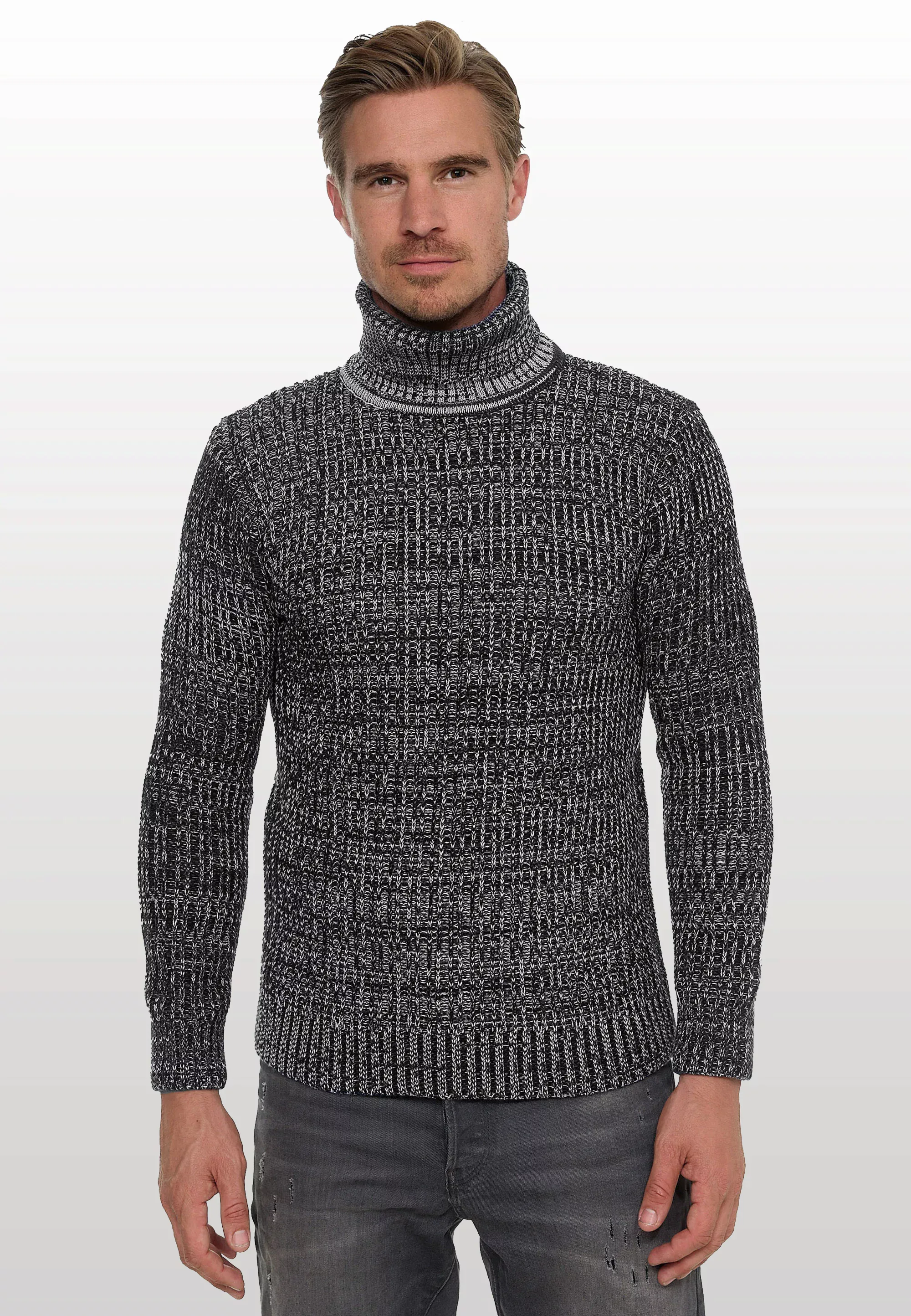 Rusty Neal Rollkragenpullover, im angesagten Strickdesign günstig online kaufen