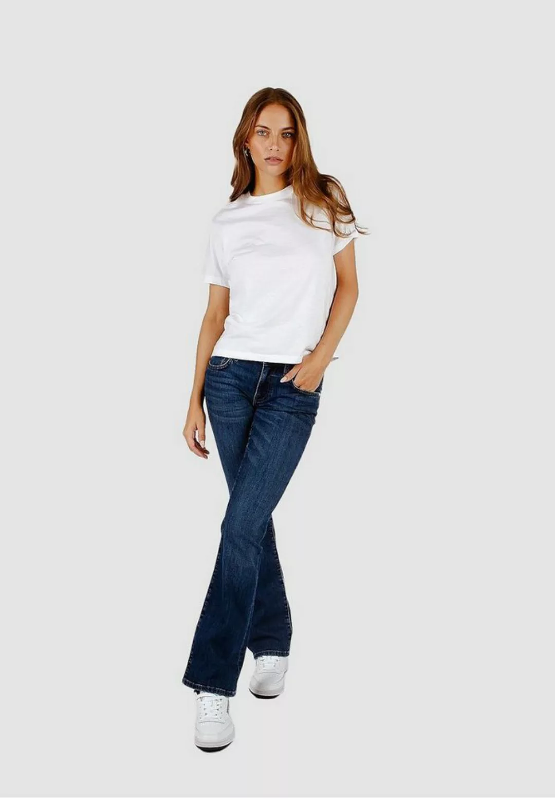 Mavi Schlagjeans Flared Denim Schlaghose Mid Rise Jeans Slim Bootcut BELLA günstig online kaufen