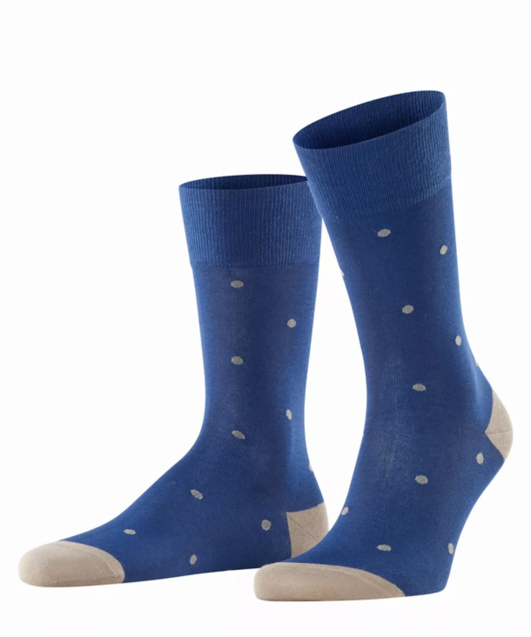 FALKE Dot Herren Socken, 39-42, Blau, Punkte, Baumwolle, 13269-600002 günstig online kaufen