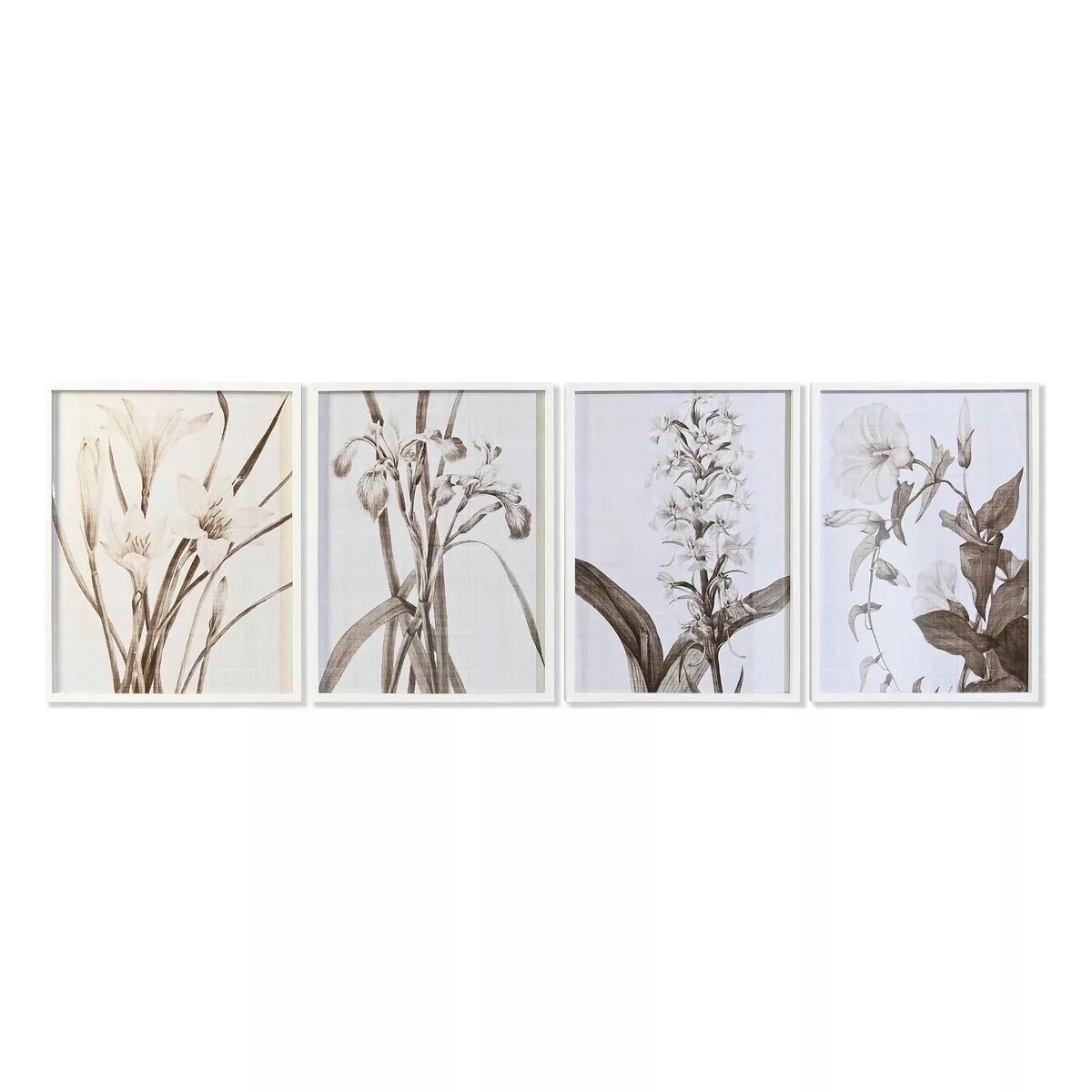 Bild Dkd Home Decor Kristall Birke Blomster (55 X 70 X 2,5 Cm) (4 Stück) günstig online kaufen