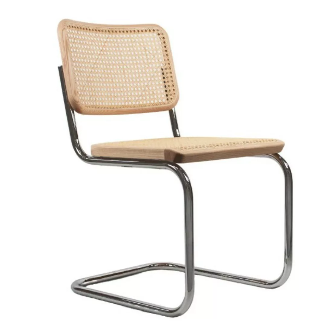 THONET S 32 V | Esche Pure Materials | Stahlrohr-Freischwinger | Gestell ve günstig online kaufen