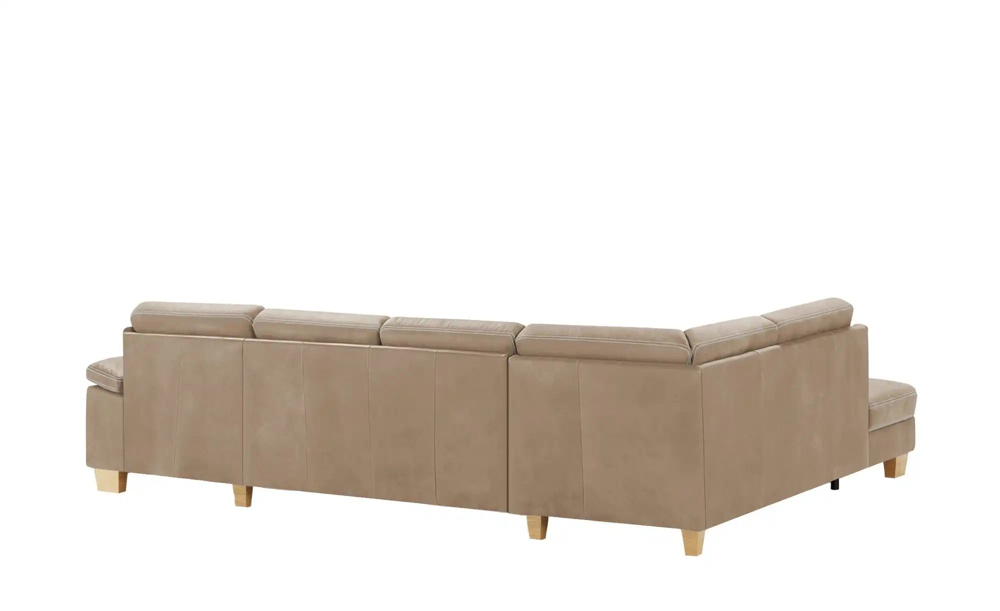 meinSofa Wohnlandschaft Leder Samu ¦ beige ¦ Maße (cm): B: 316 H: 90 T: 235 günstig online kaufen