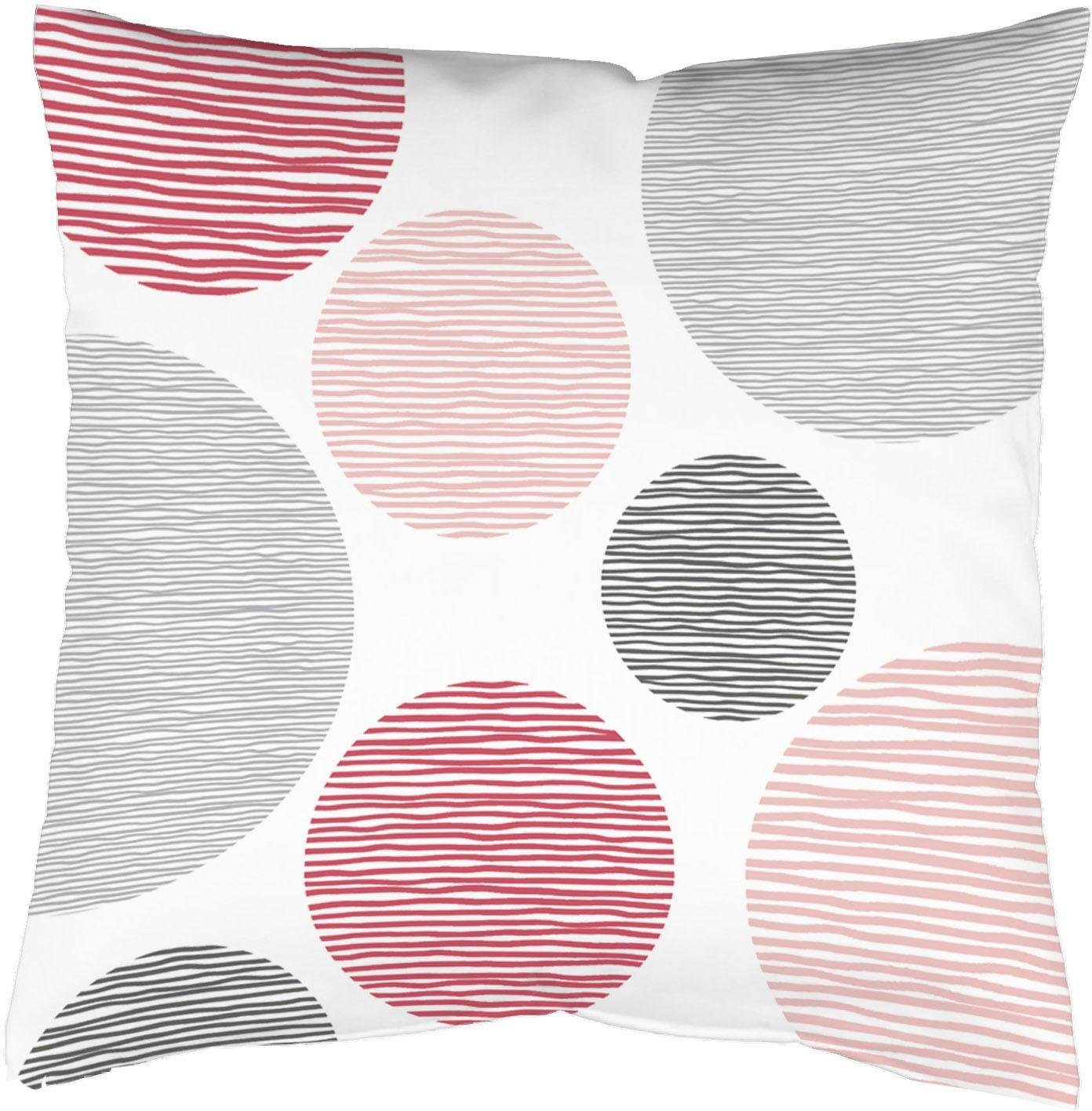 Home Basics Gardine Kissenhülle BORDEN samt, günstig online kaufen