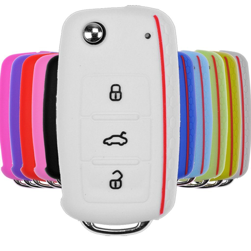 mt-key Schlüsseltasche Autoschlüssel Softcase Silikon Schutzhülle günstig online kaufen