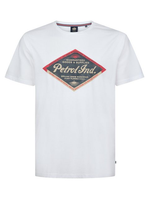 Petrol Industries T-Shirt Men T-Shirt SS Classic Print Bright White günstig online kaufen