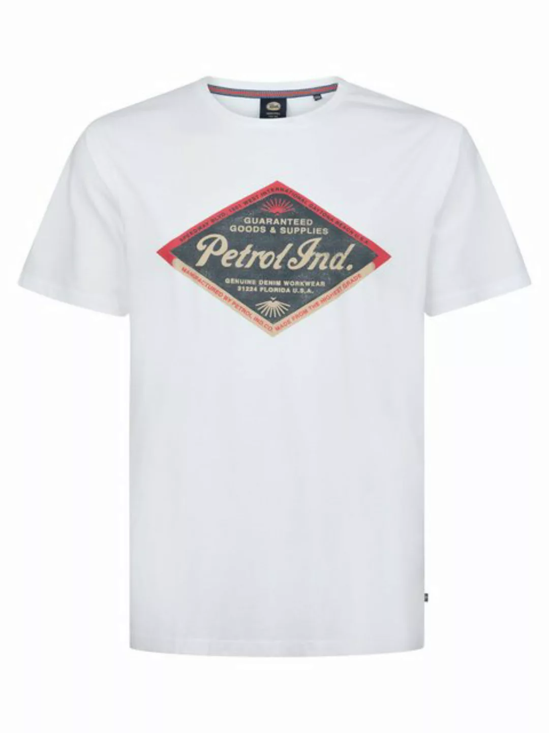 Petrol Industries T-Shirt Men T-Shirt SS Classic Print Bright White günstig online kaufen