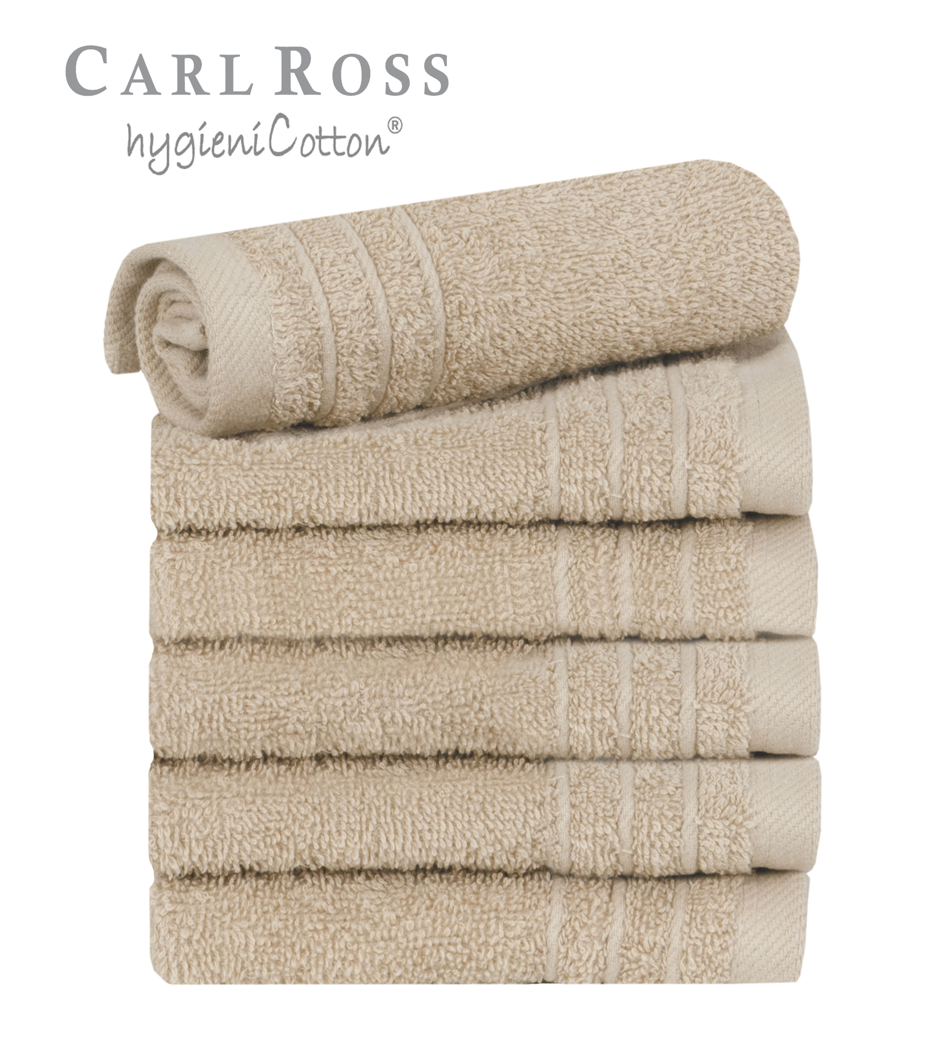 Carl Ross Gästehandtücher »HygieniCotton«, (6 St., 6er Set Gästehandtücher günstig online kaufen