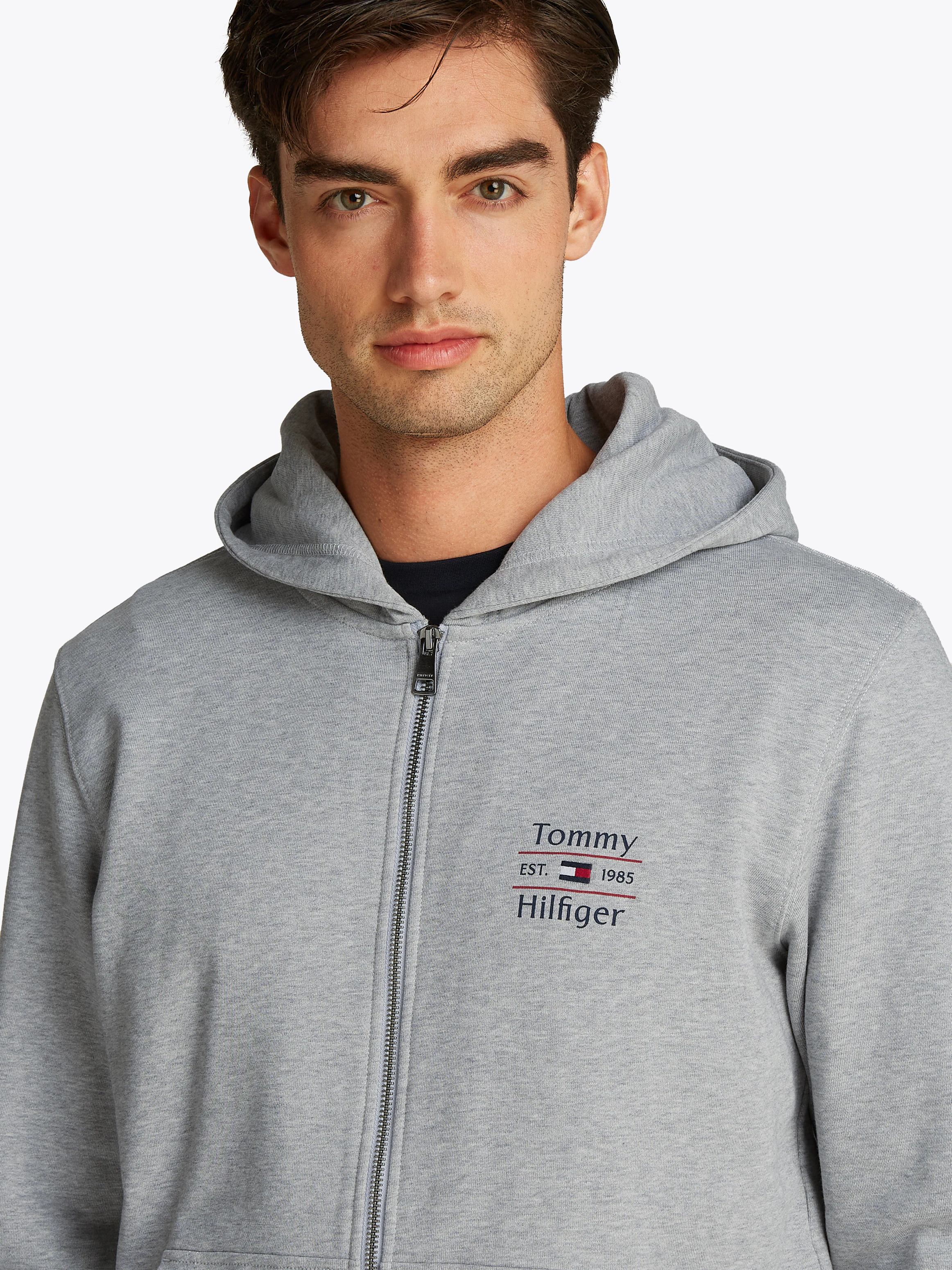 Tommy Hilfiger Kapuzensweatjacke "HILFIGER STACK HOODY ZT" günstig online kaufen