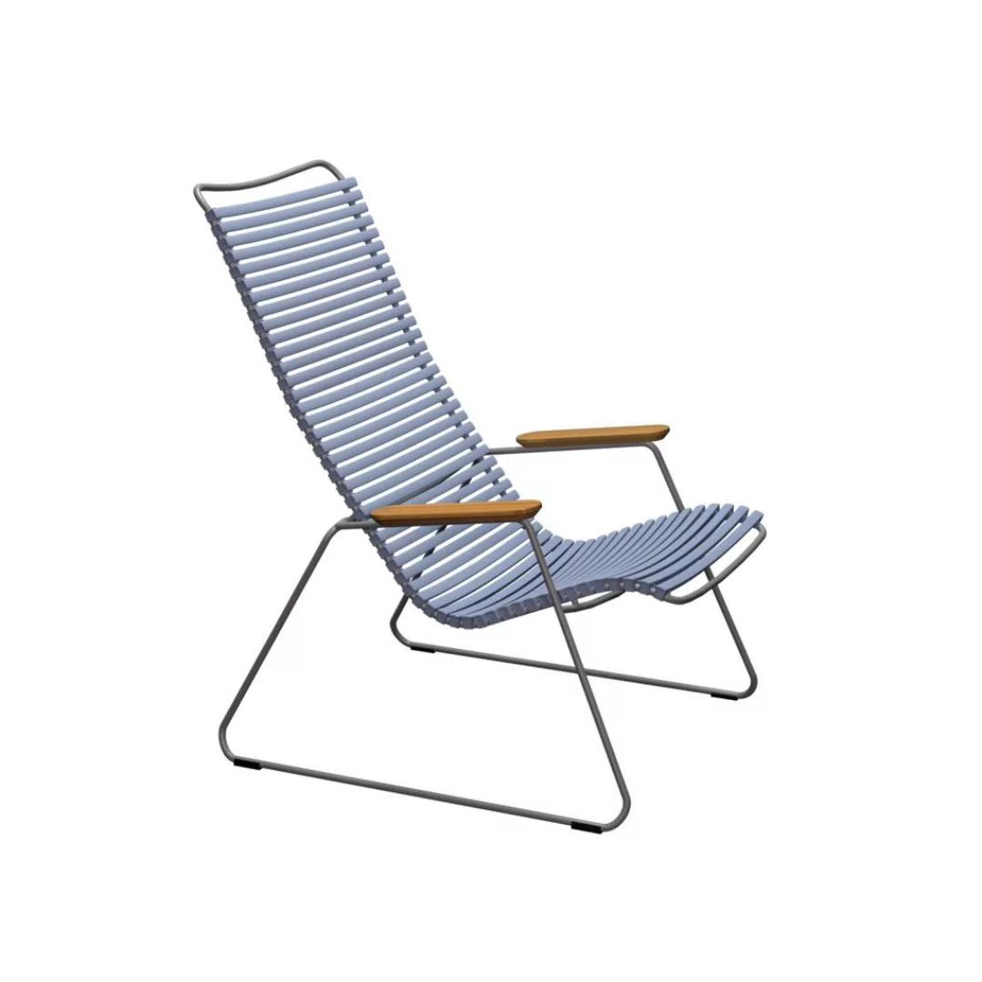 Outdoor Lounge Stuhl Click taubenblau günstig online kaufen