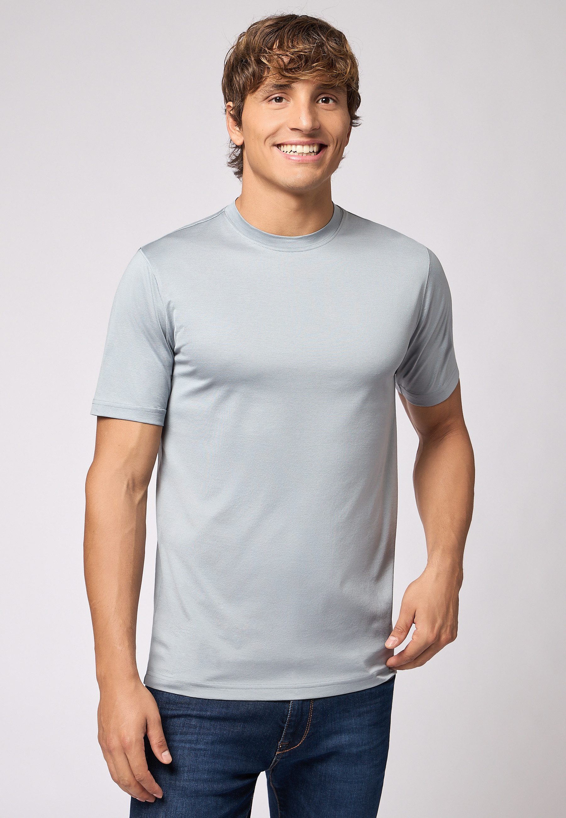 Roy Robson Rundhalsshirt Basic Shirt günstig online kaufen