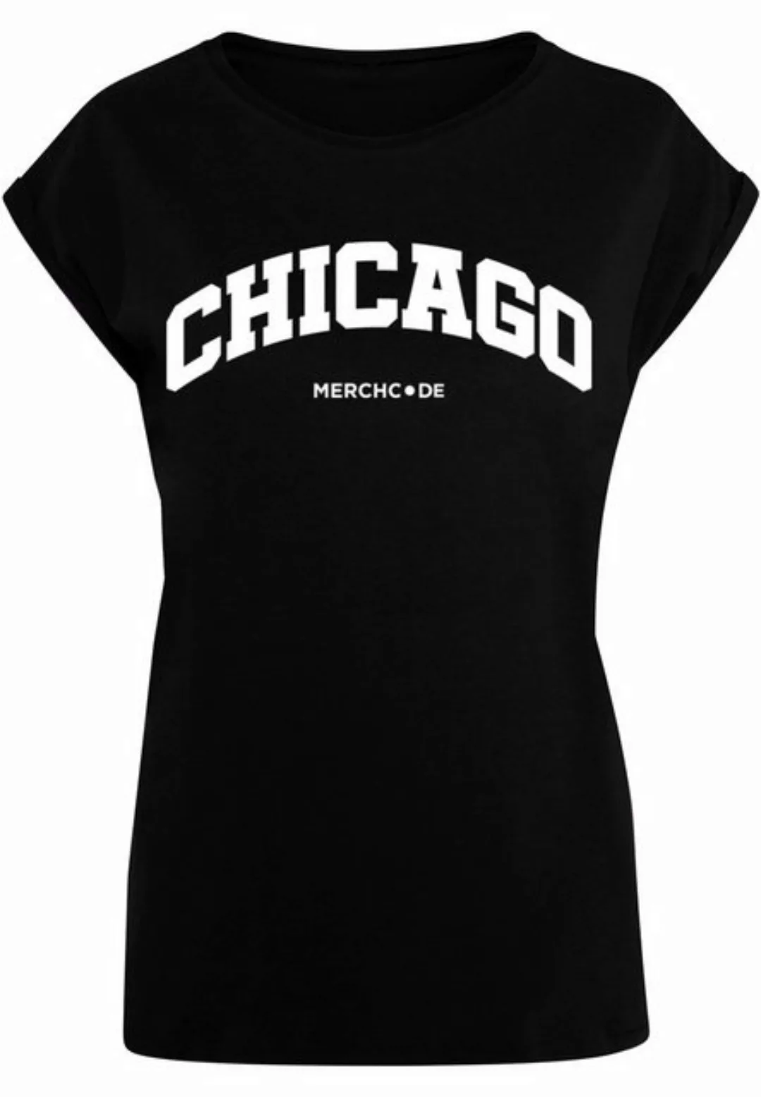Merchcode T-Shirt Merchcode Damen Ladies Chicago Wording - T-Shirt (1-tlg) günstig online kaufen