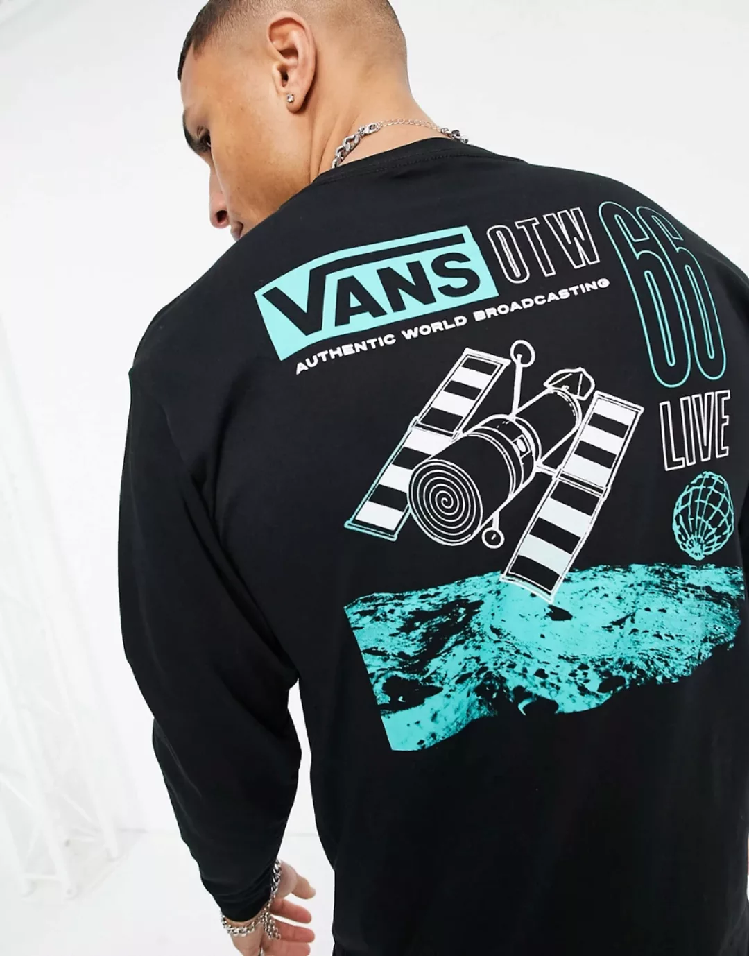 Vans – Broadcast 66 – Langärmliges Shirt in Schwarz günstig online kaufen