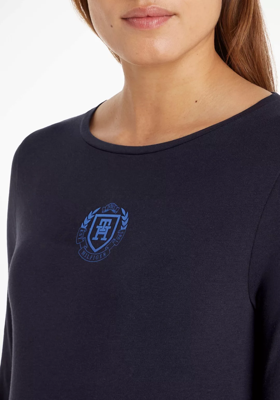 Tommy Hilfiger Langarmshirt mit Logodruck günstig online kaufen