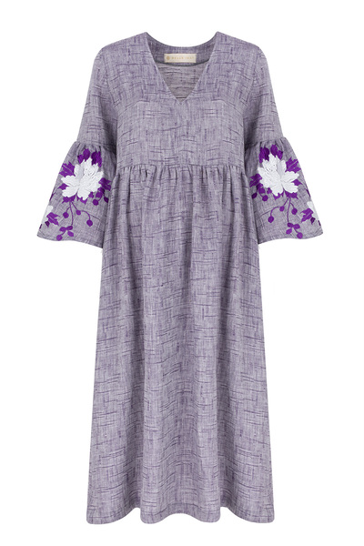 Besticktes Leinen Kleid Mara günstig online kaufen