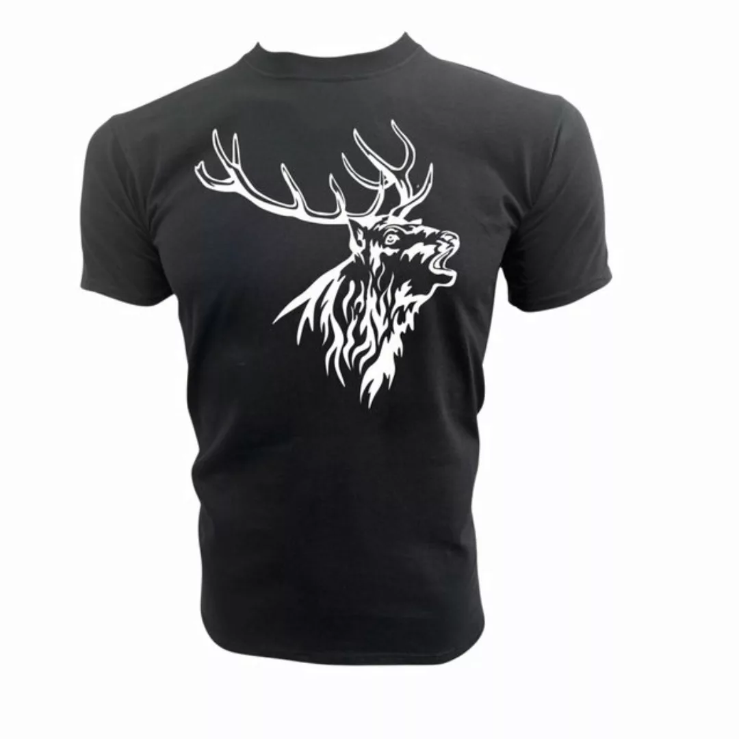 PAULGOS Print-Shirt Herren T-Shirt "Hirschkopf günstig online kaufen