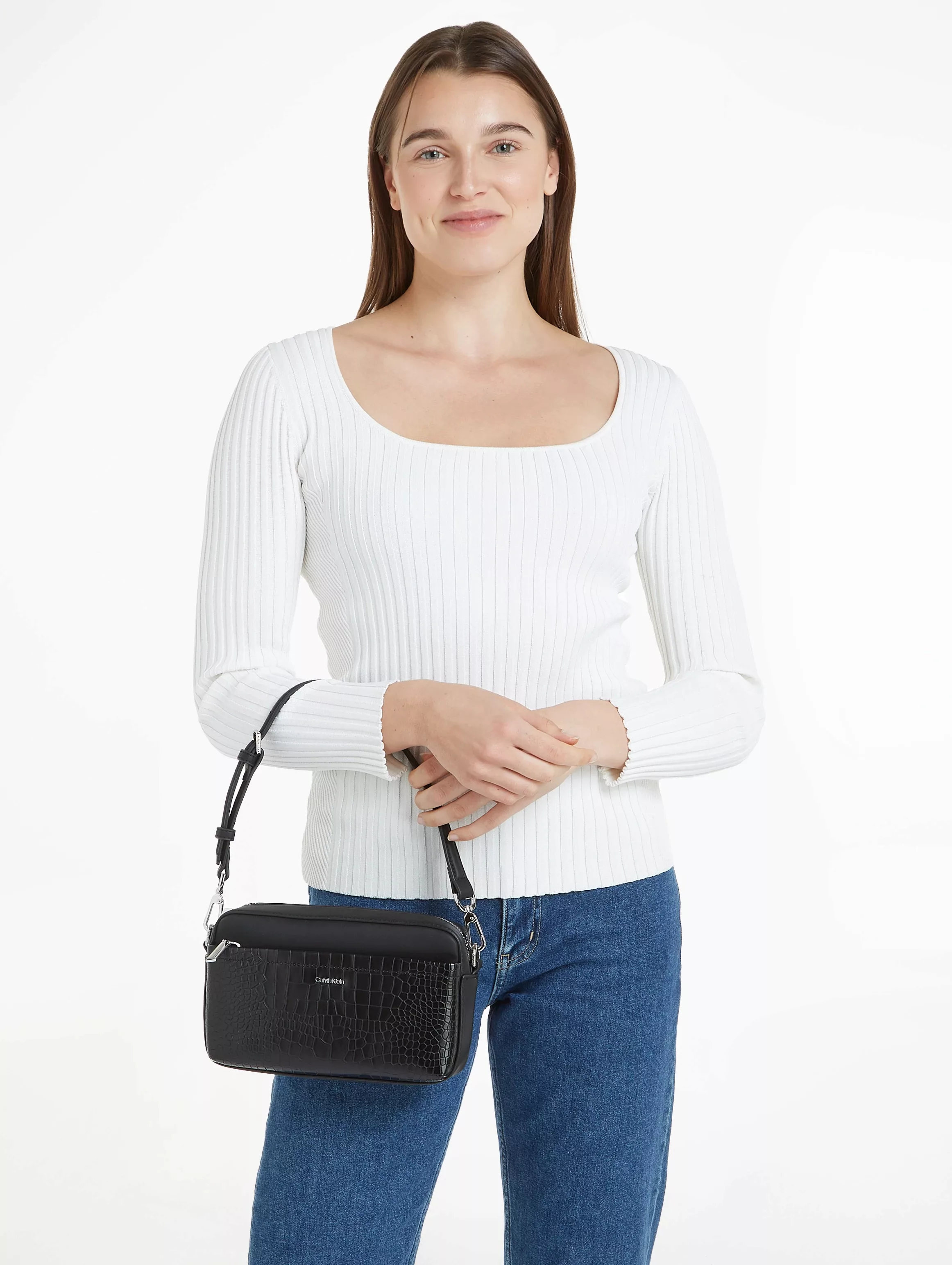 Calvin Klein Umhängetasche "CK MUST CONV CAMERA BAG CROCO" günstig online kaufen