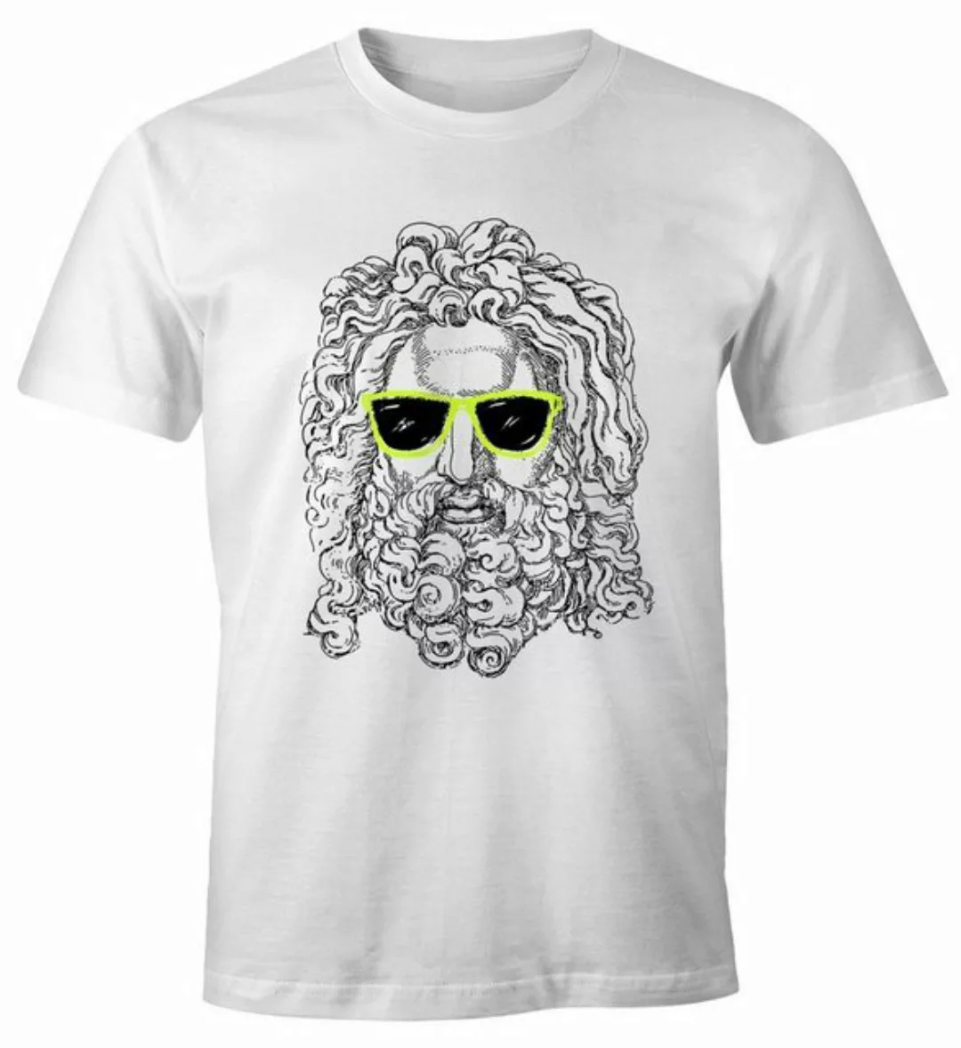 MoonWorks Print-Shirt Stylisches Herren Shirt Beim Bart des Sokrates Beard günstig online kaufen