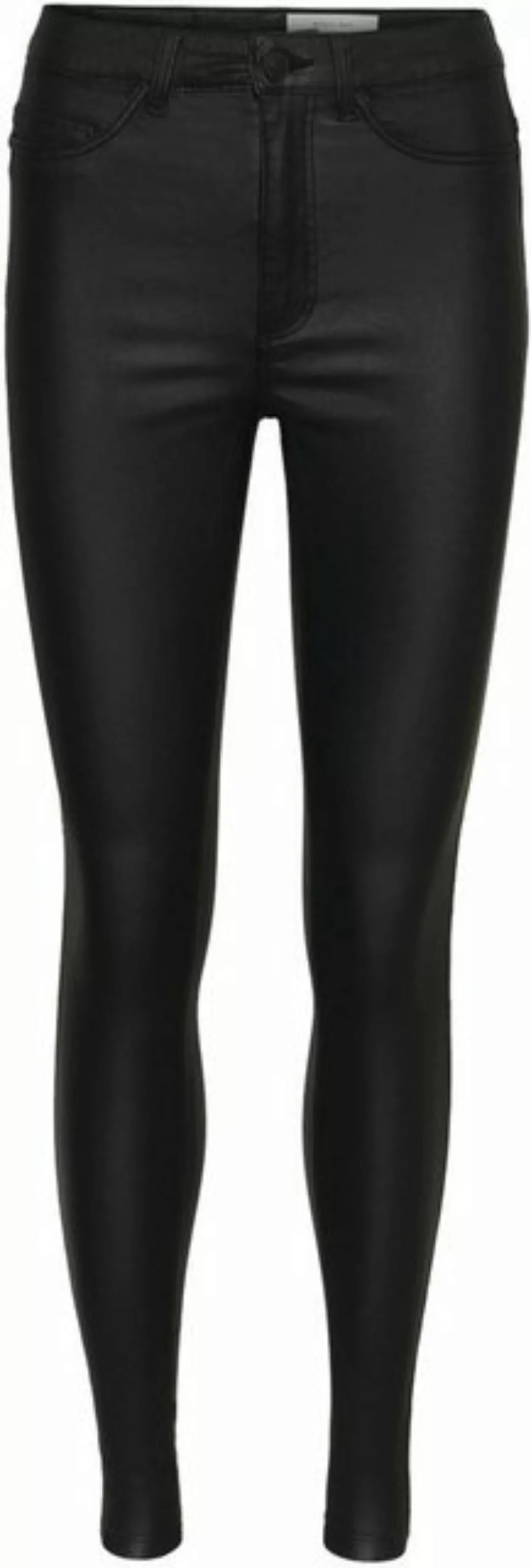 Noisy may Lederimitathose NMCALLIE HW SKINNY COATED PANTS NOOS günstig online kaufen