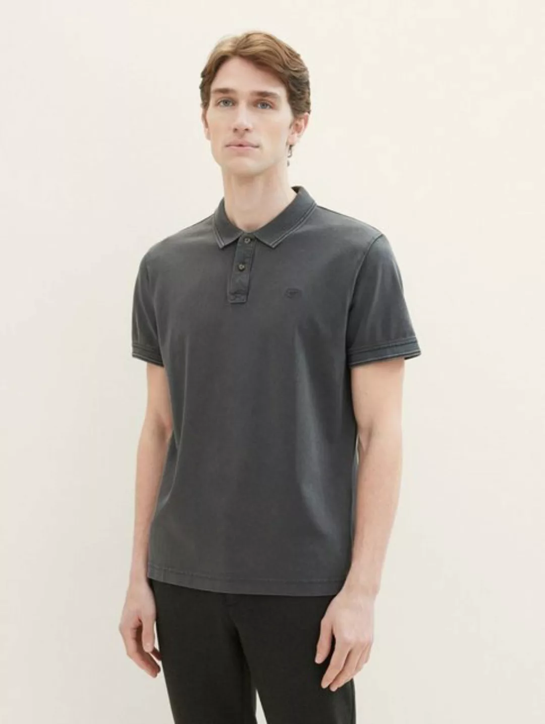 TOM TAILOR Poloshirt Garment Dye Polo (1-tlg) günstig online kaufen