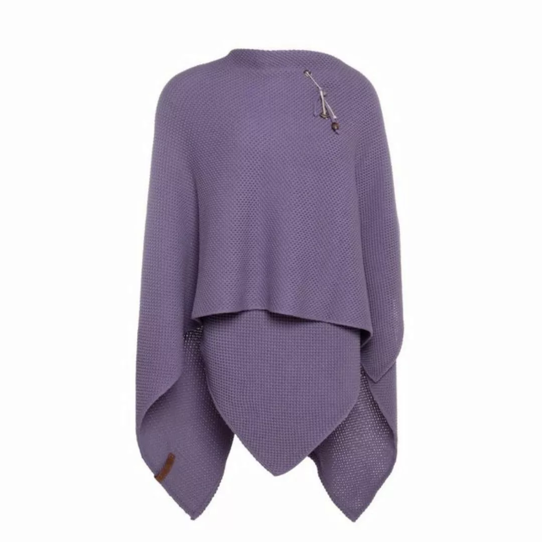 Knit Factory Strickponcho Jazz Poncho capes One Size Glatt Lila (1-tlg) mod günstig online kaufen
