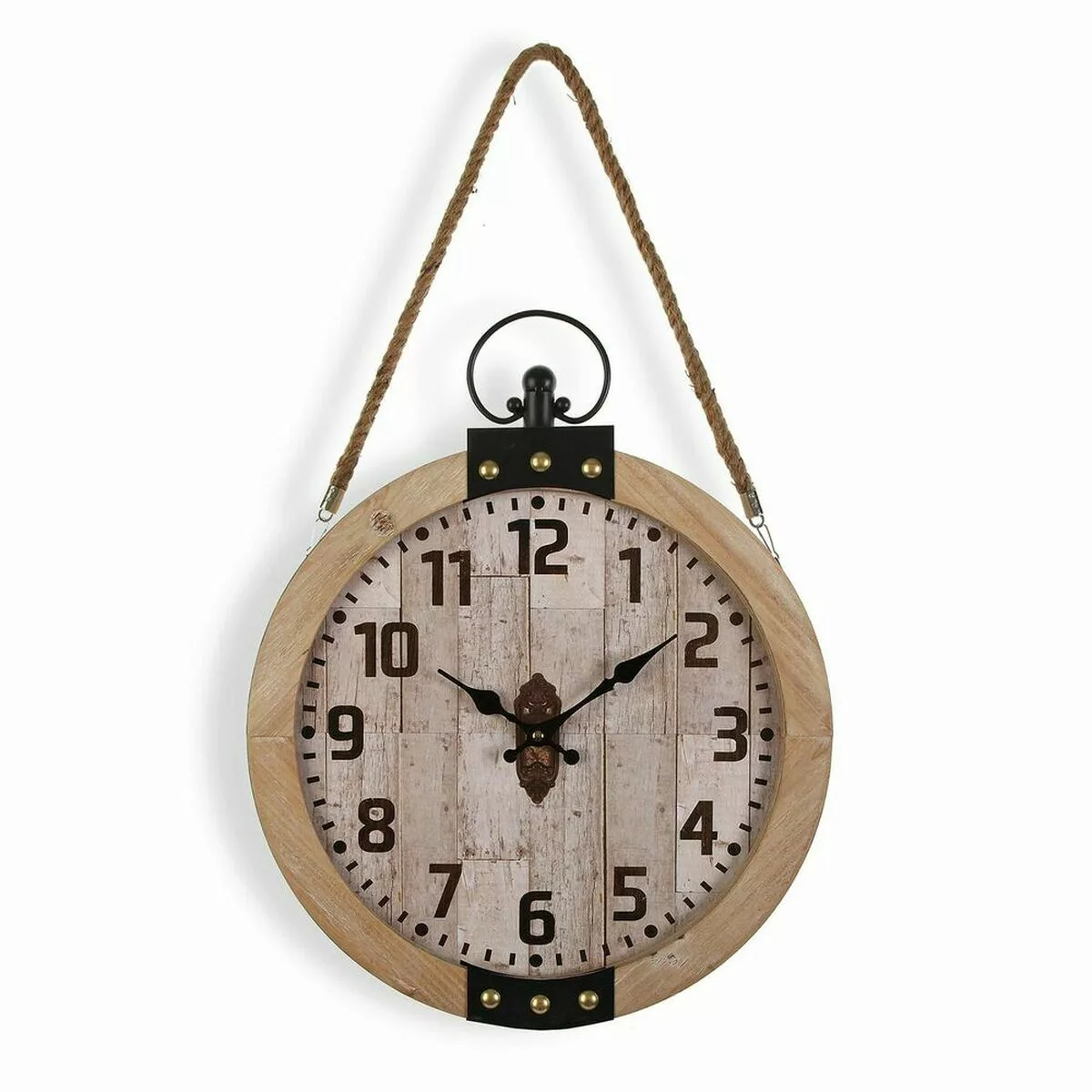 Wanduhr Versa O Clock Holz Mdf (40 X 6,5 X 47 Cm) günstig online kaufen