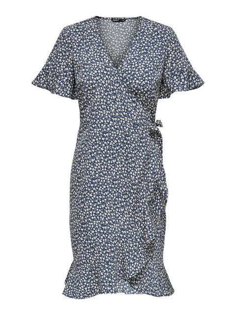 ONLY Sommerkleid Olivia (1-tlg) Wickel-Design, Rüschen, Volant, Drapiert/ge günstig online kaufen