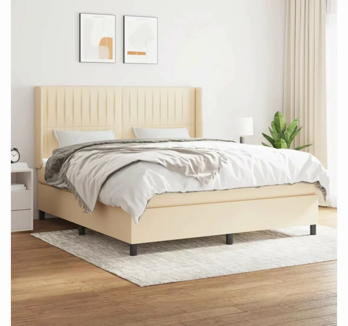 vidaXL Boxspringbett Bett Boxspringbett mit Matratze & Topper Stoff verschi günstig online kaufen