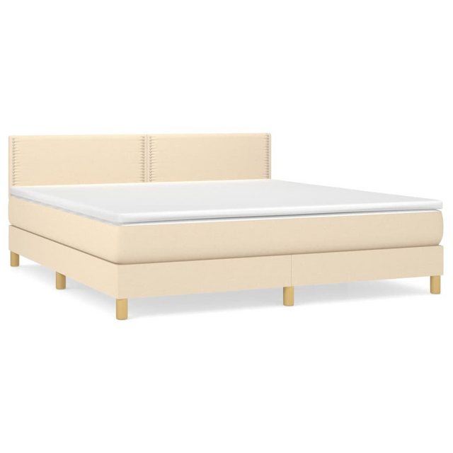 vidaXL Boxspringbett Bett Boxspringbett mit Matratze und LED Stoff (160 x 2 günstig online kaufen