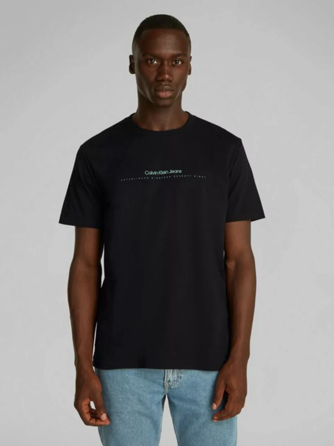 Calvin Klein Jeans Rundhalsshirt MINIMAL LOGO TEE Logodruck günstig online kaufen