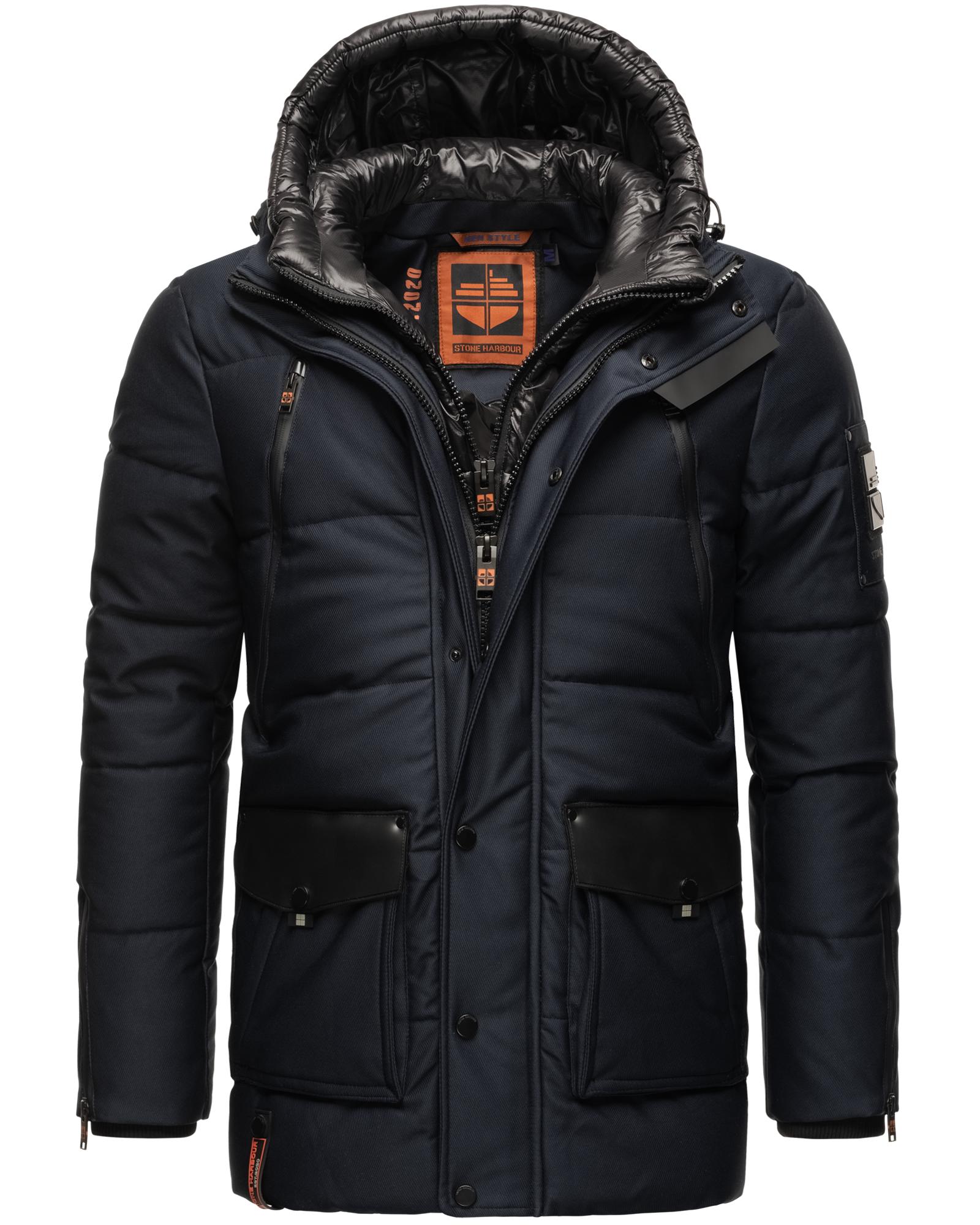 Stone Harbour Winterjacke "Mitjaa", mit Kapuze, Warm gefütterter Herren Win günstig online kaufen