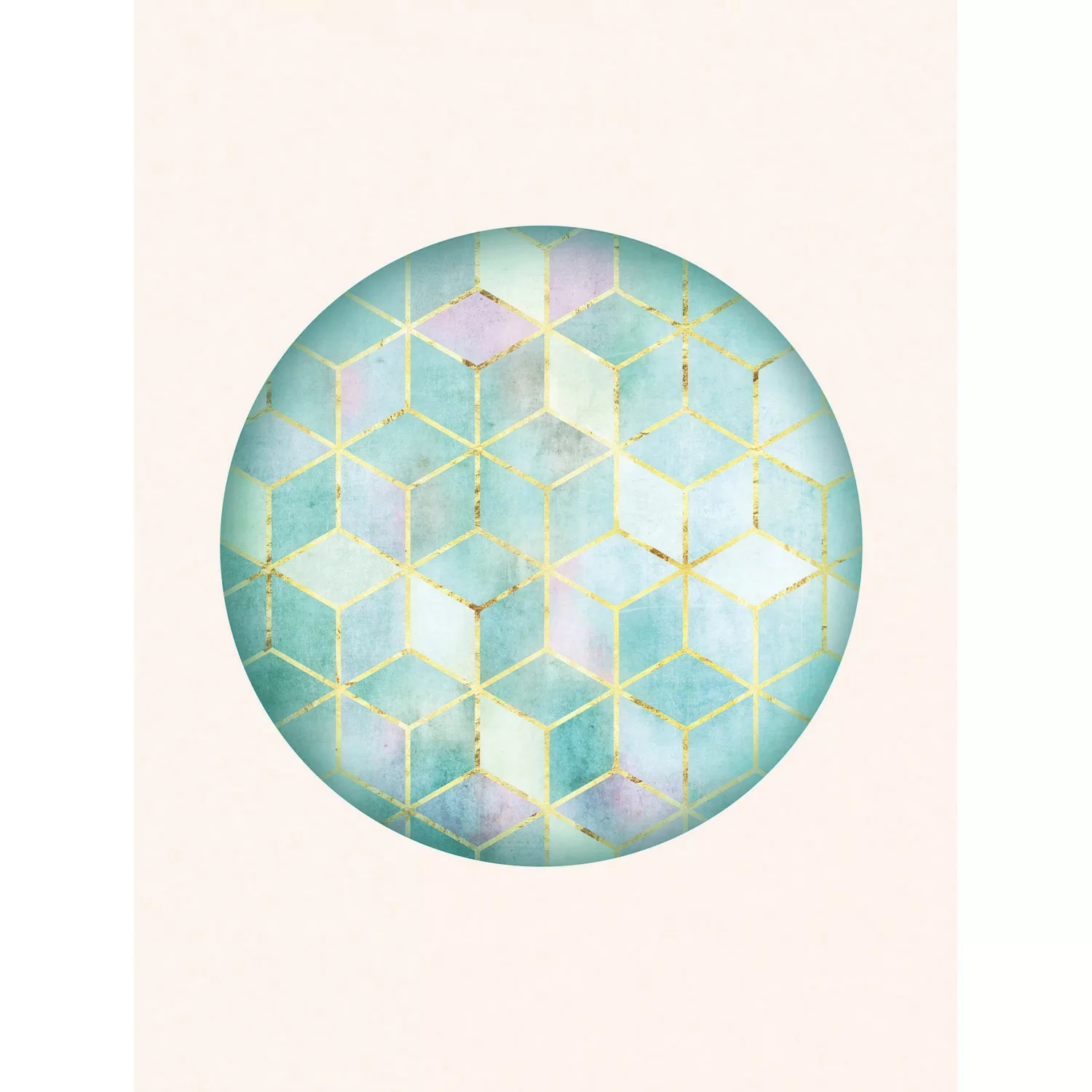 Komar Poster »Mosaik Circle Verde«, Formen-Kunst, (1 St.) günstig online kaufen