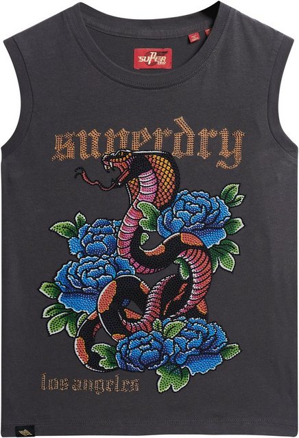 Superdry Tanktop TATTOO RHINESTONE FITTED TANK günstig online kaufen