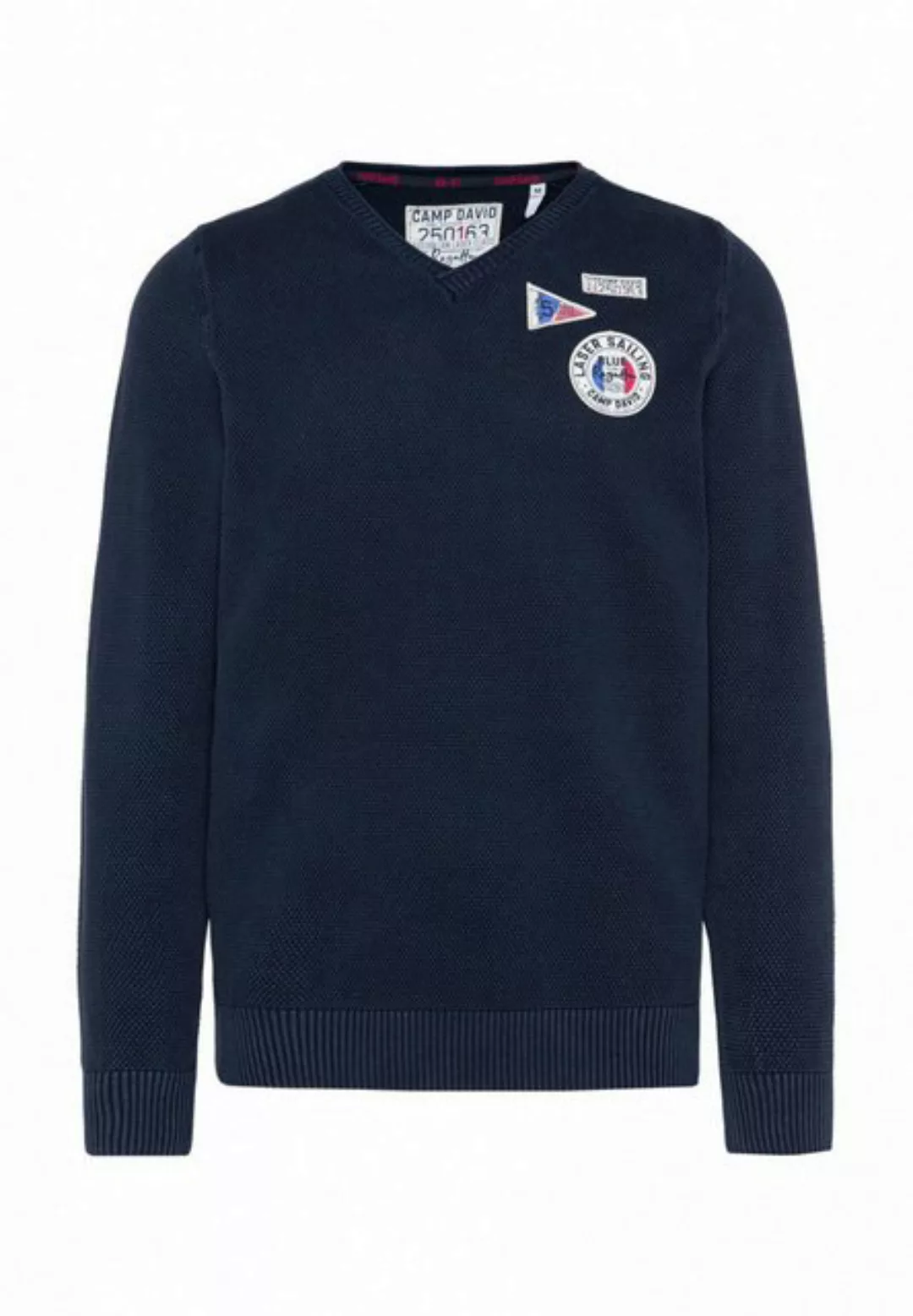 CAMP DAVID Strickpullover Pullover Laser Sailing Strickpullover günstig online kaufen