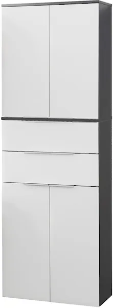 Fackelmann Bad-Hochschrank Kara Weiß 61 cm günstig online kaufen