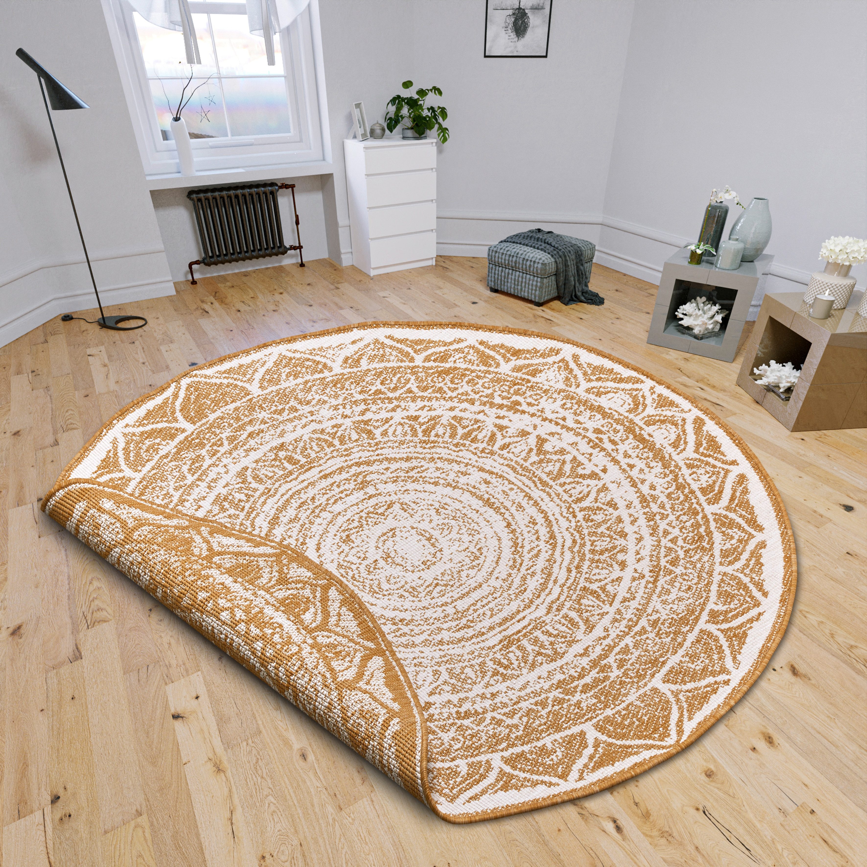 HANSE Home Teppich »Siruma Wendeteppich«, rund, 5 mm Höhe, In- & Outdoor, b günstig online kaufen