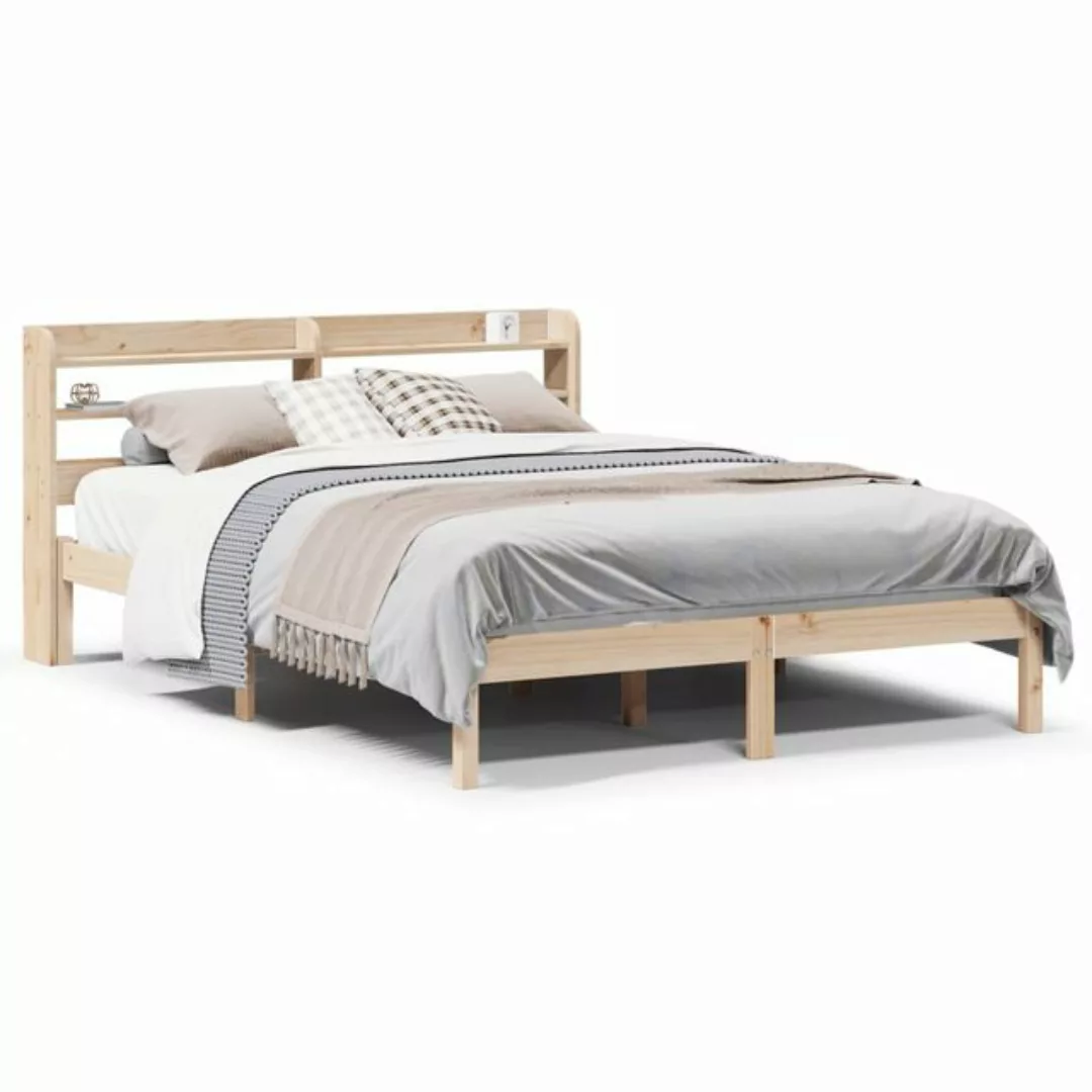 vidaXL Bett, Massivholzbett ohne Matratze 160x200 cm Kiefernholz günstig online kaufen