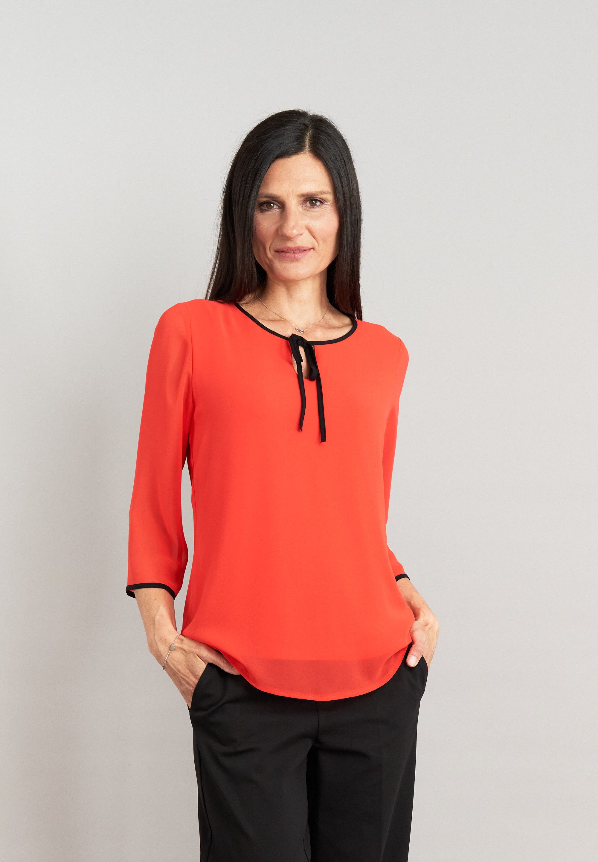 Seidel Moden Chiffonbluse 3/4 -Arm mit günstig online kaufen