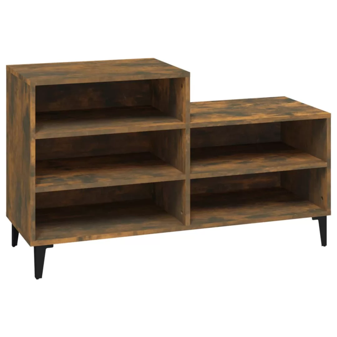 Vidaxl Schuhregal Räuchereiche 102x36x60 Cm Holzwerkstoff günstig online kaufen