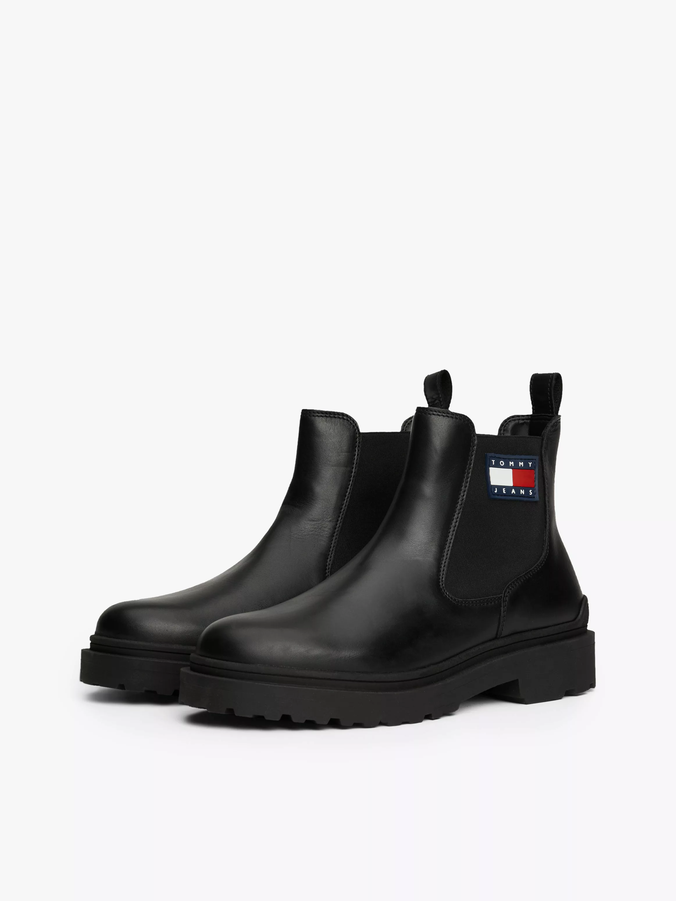 Tommy Jeans Chelseaboots "TJM LEATHER CHELSEA BOOT", Blockabsatz, Businessm günstig online kaufen