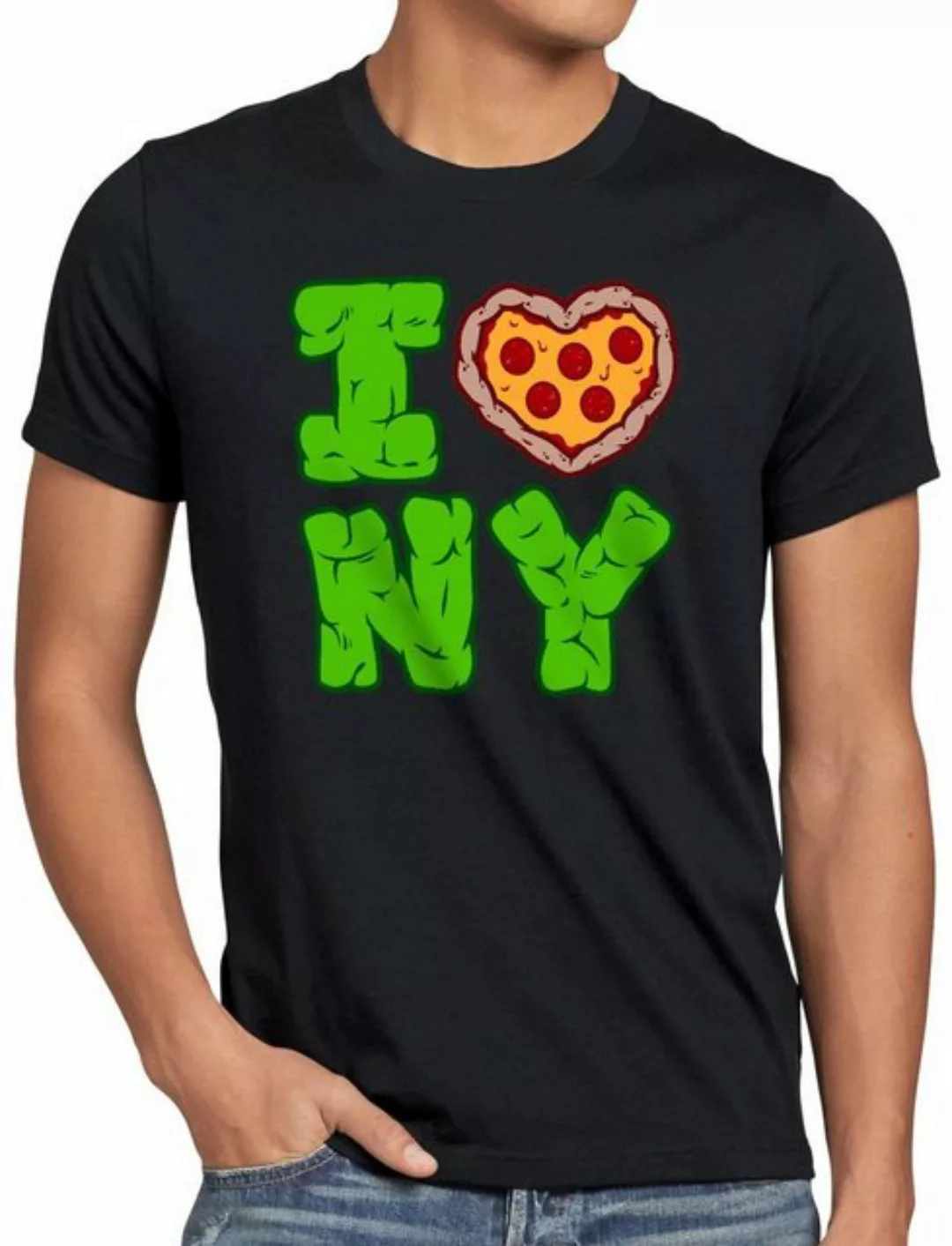 style3 Print-Shirt Herren T-Shirt Love NY Turtle Teenage New York Mutant günstig online kaufen