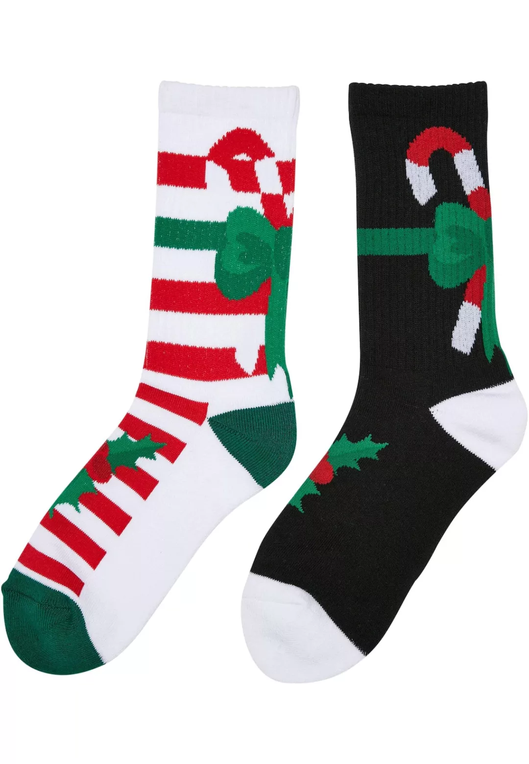 URBAN CLASSICS Basicsocken "Urban Classics Unisex Fancy X-Mas Candy Socks 2 günstig online kaufen