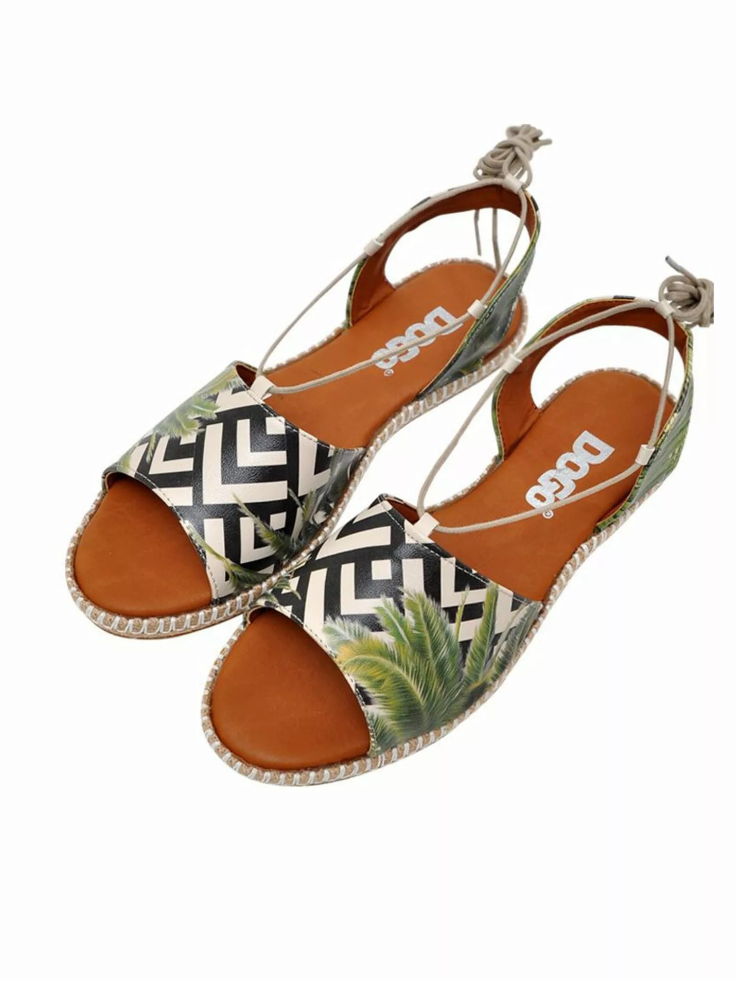 DOGO Sandale "Damen Hazel Palm Fiction Vegan Damen Sandalen/ Sandaletten /" günstig online kaufen