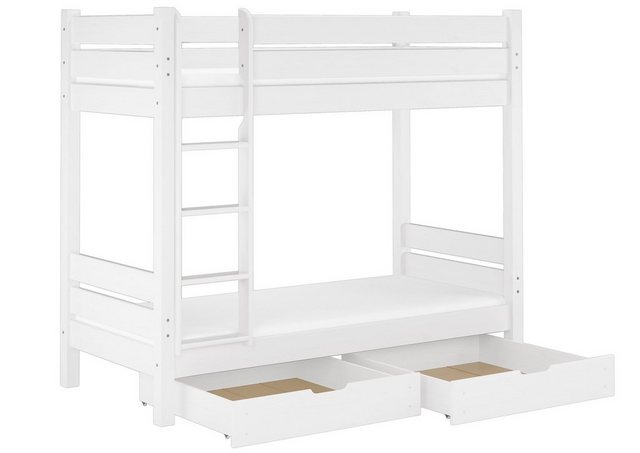 ERST-HOLZ Etagenbett Stockbett für Ferienhäuser 90x200 Rollrost, Matratze, günstig online kaufen