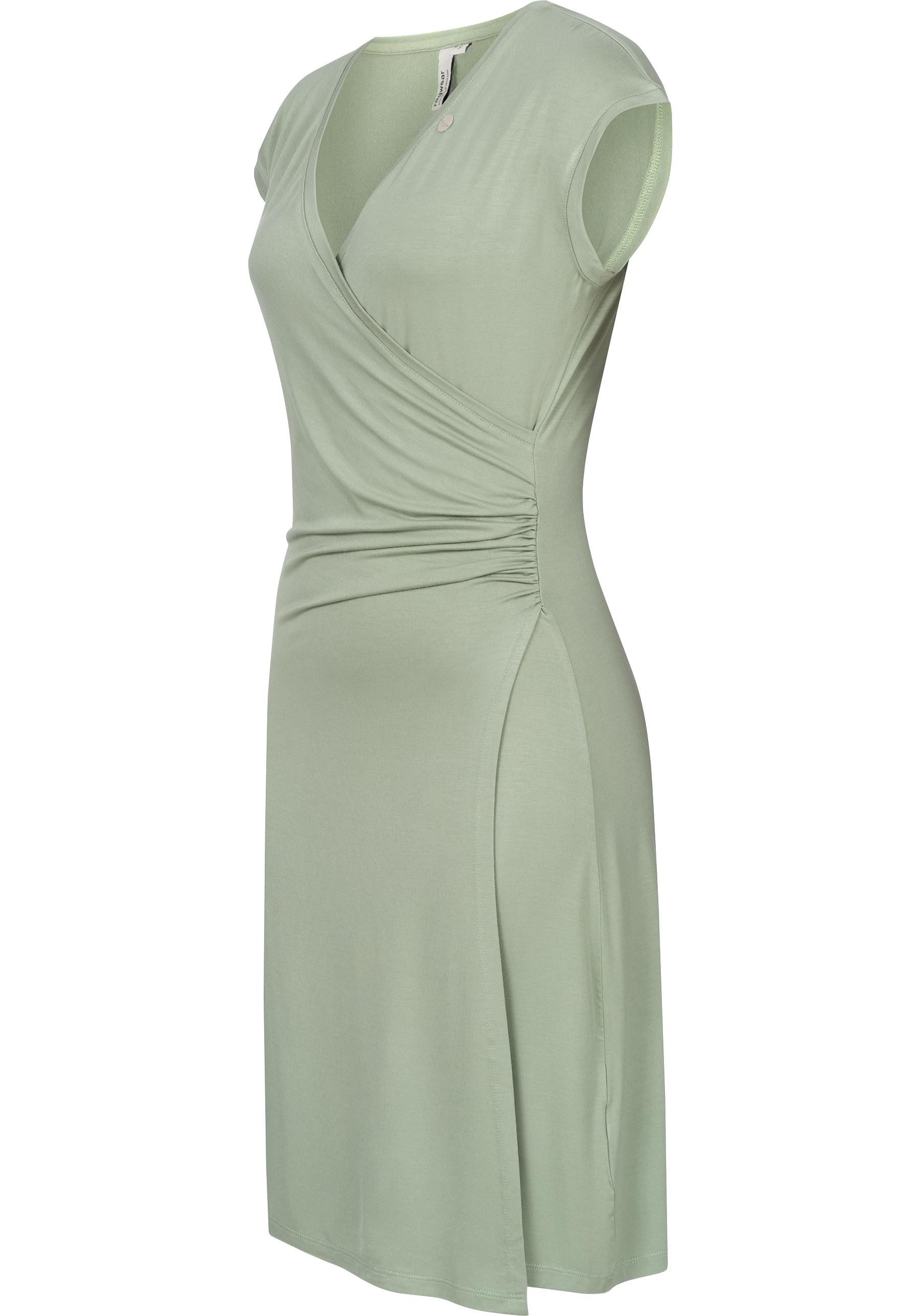Ragwear Etuikleid "Crupi", figurbetontes Sommerkleid mit Raffung an der Tai günstig online kaufen