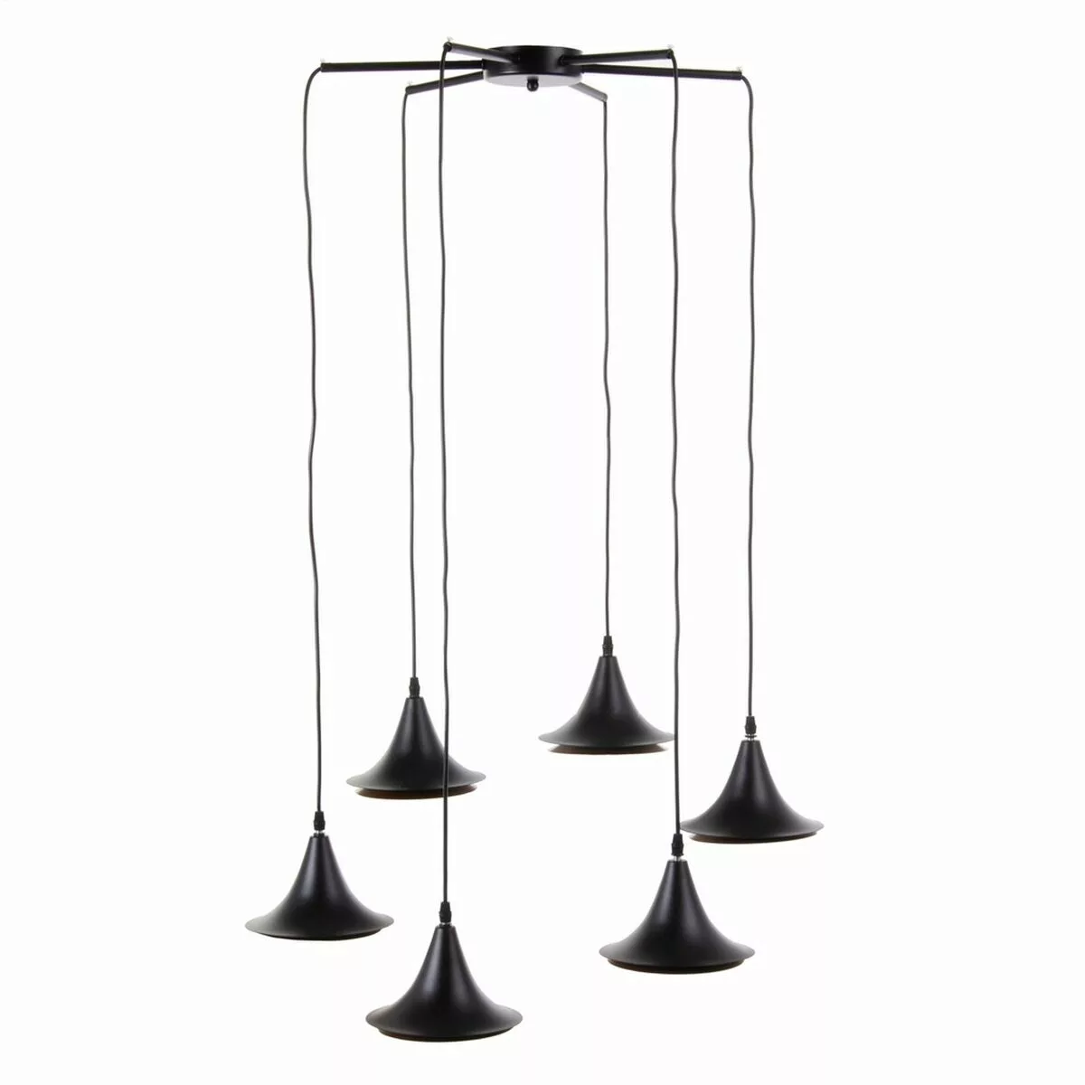 Deckenlampe 51,5 X 51,5 X 100 Cm Schwarz Gold Metall günstig online kaufen