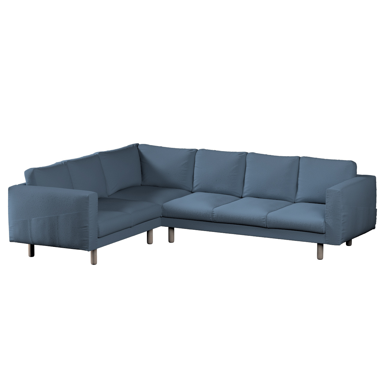 Bezug für Norsborg 5-Sitzer Ecksofa, blau, Norsborg 5-Sitzer Ecksofabezug, günstig online kaufen