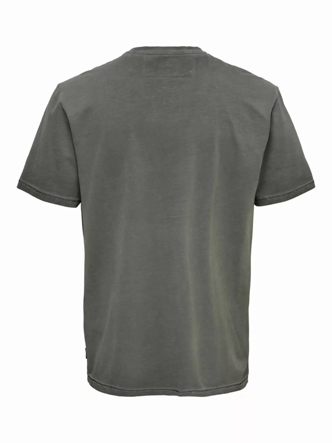 Only & Sons Millenium Life Regular Washed Kurzärmeliges T-shirt 2XL Black günstig online kaufen