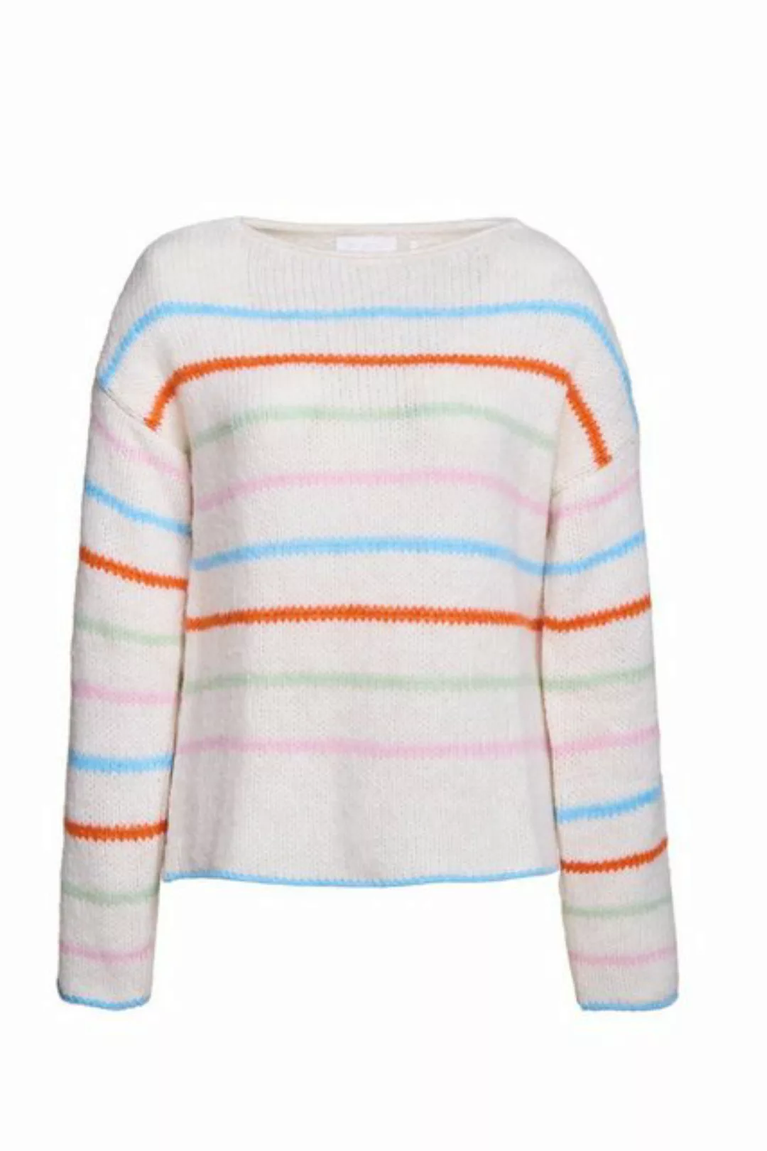 Rich & Royal Sweatshirt Cozy crew neck colourful stripes günstig online kaufen