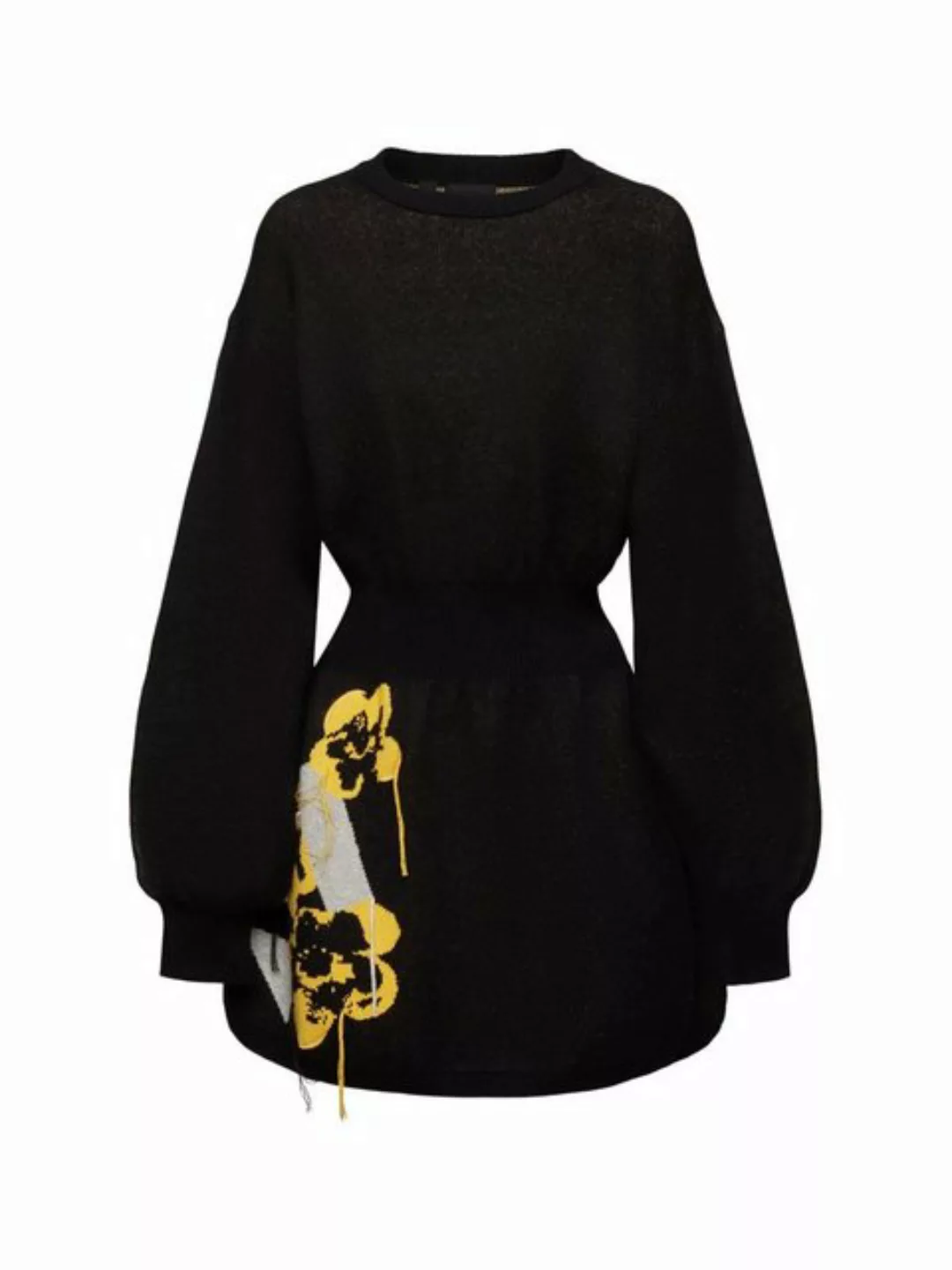Esprit Minikleid Fit-and-flare-Kleid mit floralem Jacquard-Muster günstig online kaufen