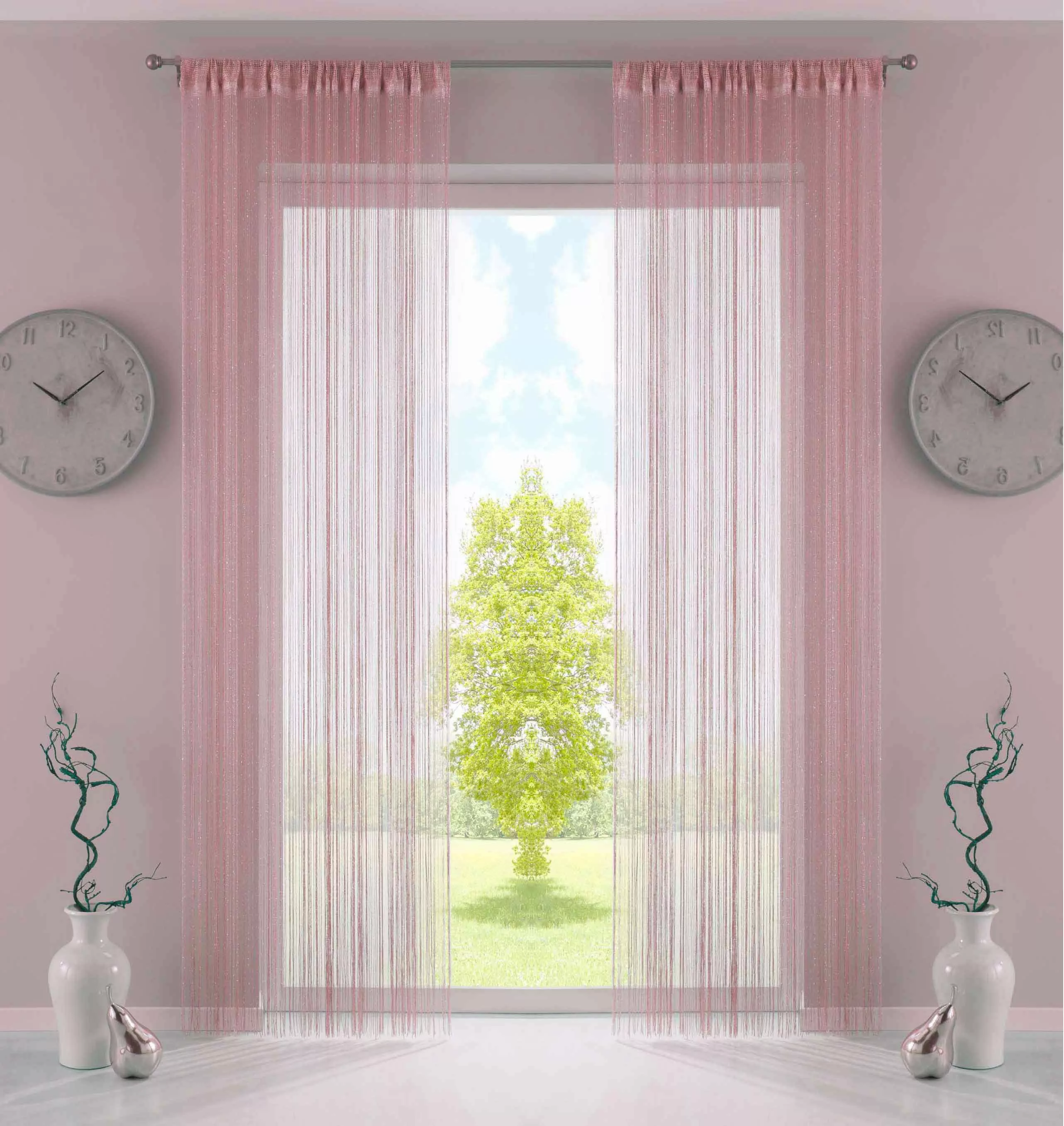 Gardinenbox Gardine, Kräuselband (2 St), transparent, günstig online kaufen